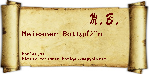 Meissner Bottyán névjegykártya